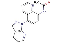N-[5-(1H-pyrazolo[3,4-b]pyridin-1-yl)quinolin-8-yl]acetamide