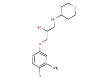 1-(4-chloro-3-methylphenoxy)-3-(tetrahydro-2H-thiopyran-4-ylamino)-2-propanol