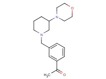1-(3-{[3-(4-morpholinyl)-1-piperidinyl]methyl}phenyl)ethanone