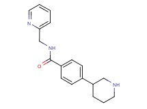 4-piperidin-3-yl-N-(pyridin-2-ylmethyl)benzamide