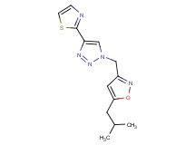 1-[(5-isobutylisoxazol-3-yl)methyl]-4-(1,3-thiazol-2-yl)-1H-1,2,3-triazole