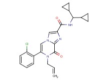7-allyl-6-(2-chlorophenyl)-N-(dicyclopropylmethyl)-8-oxo-7,8-dihydroimidazo[1,2-a]pyrazine-2-carboxamide