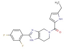 2-(2,4-difluorophenyl)-5-[(5-ethyl-1H-pyrrol-2-yl)carbonyl]-4,5,6,7-tetrahydro-1H-imidazo[4,5-c]pyridine