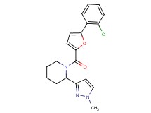 1-[5-(2-chlorophenyl)-2-furoyl]-2-(1-methyl-1H-pyrazol-3-yl)piperidine