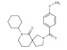 7-cyclohexyl-2-(4-methoxybenzoyl)-2,7-diazaspiro[4.5]decan-6-one