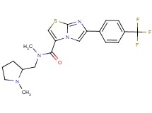 N-methyl-N-[(1-methyl-2-pyrrolidinyl)methyl]-6-[4-(trifluoromethyl)phenyl]imidazo[2,1-b][1,3]thiazole-3-carboxamide