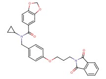 N-cyclopropyl-N-{4-[3-(1,3-dioxo-1,3-dihydro-2H-isoindol-2-yl)propoxy]benzyl}-1,3-benzodioxole-5-carboxamide
