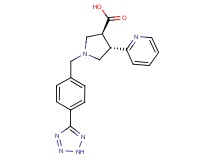 (3S*,4S*)-4-pyridin-2-yl-1-[4-(2H-tetrazol-5-yl)benzyl]pyrrolidine-3-carboxylic acid