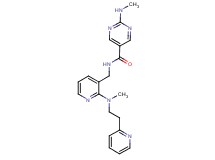 2-(methylamino)-N-({2-[methyl(2-pyridin-2-ylethyl)amino]pyridin-3-yl}methyl)pyrimidine-5-carboxamide