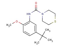 N-(5-tert-butyl-2-methoxyphenyl)thiomorpholine-4-carboxamide