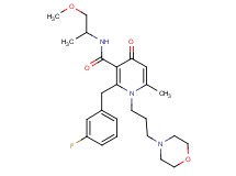 2-(3-fluorobenzyl)-N-(2-methoxy-1-methylethyl)-6-methyl-1-[3-(4-morpholinyl)propyl]-4-oxo-1,4-dihydro-3-pyridinecarboxamide