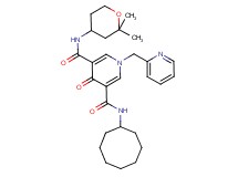 N-cyclooctyl-N'-(2,2-dimethyltetrahydro-2H-pyran-4-yl)-4-oxo-1-(2-pyridinylmethyl)-1,4-dihydro-3,5-pyridinedicarboxamide
