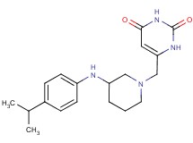 6-({3-[(4-isopropylphenyl)amino]-1-piperidinyl}methyl)-2,4(1H,3H)-pyrimidinedione dihydrochloride