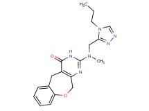 2-{methyl[(4-propyl-4H-1,2,4-triazol-3-yl)methyl]amino}-5,11-dihydro[1]benzoxepino[3,4-d]pyrimidin-4(3H)-one