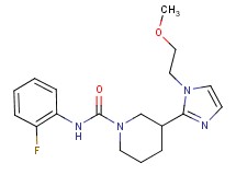 N-(2-fluorophenyl)-3-[1-(2-methoxyethyl)-1H-imidazol-2-yl]-1-piperidinecarboxamide