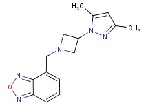 4-{[3-(3,5-dimethyl-1H-pyrazol-1-yl)azetidin-1-yl]methyl}-2,1,3-benzoxadiazole
