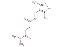 N'-[(3,5-dimethyl-1H-pyrazol-4-yl)methyl]-N,N-dimethylsuccinamide