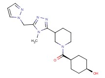 cis-4-({3-[4-methyl-5-(1H-pyrazol-1-ylmethyl)-4H-1,2,4-triazol-3-yl]piperidin-1-yl}carbonyl)cyclohexanol