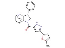 (3R*,3aR*,7aR*)-1-{[3-(5-methyl-2-furyl)-1H-pyrazol-5-yl]carbonyl}-3-phenyloctahydro-4,7-ethanopyrrolo[3,2-b]pyridine