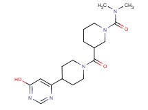 3-{[4-(6-hydroxypyrimidin-4-yl)piperidin-1-yl]carbonyl}-N,N-dimethylpiperidine-1-carboxamide