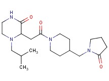 4-isobutyl-3-(2-oxo-2-{4-[(2-oxo-1-pyrrolidinyl)methyl]-1-piperidinyl}ethyl)-2-piperazinone