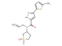 N-allyl-N-(1,1-dioxidotetrahydro-3-thienyl)-3-(5-methyl-2-thienyl)-1H-pyrazole-5-carboxamide
