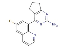 4-(6-fluoroquinolin-8-yl)-6,7-dihydro-5H-cyclopenta[d]pyrimidin-2-amine