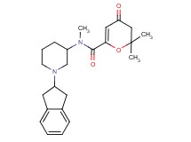 N-[1-(2,3-dihydro-1H-inden-2-yl)-3-piperidinyl]-N,2,2-trimethyl-4-oxo-3,4-dihydro-2H-pyran-6-carboxamide