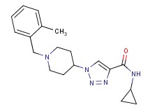 N-cyclopropyl-1-[1-(2-methylbenzyl)-4-piperidinyl]-1H-1,2,3-triazole-4-carboxamide