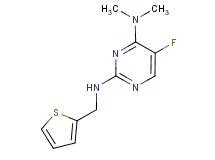 5-fluoro-N~4~,N~4~-dimethyl-N~2~-(2-thienylmethyl)pyrimidine-2,4-diamine