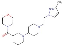 1'-[2-(3-methyl-1H-pyrazol-1-yl)ethyl]-3-(morpholin-4-ylcarbonyl)-1,4'-bipiperidine