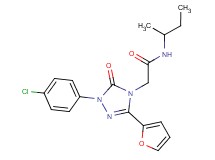 N-(sec-butyl)-2-[1-(4-chlorophenyl)-3-(2-furyl)-5-oxo-1,5-dihydro-4H-1,2,4-triazol-4-yl]acetamide