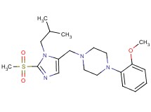 1-{[1-isobutyl-2-(methylsulfonyl)-1H-imidazol-5-yl]methyl}-4-(2-methoxyphenyl)piperazine