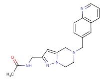 N-{[5-(quinolin-6-ylmethyl)-4,5,6,7-tetrahydropyrazolo[1,5-a]pyrazin-2-yl]methyl}acetamide