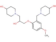 1-(2-hydroxy-3-{2-[(4-hydroxypiperidin-1-yl)methyl]-4-methoxyphenoxy}propyl)piperidin-4-ol