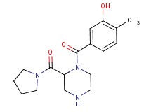2-methyl-5-{[2-(1-pyrrolidinylcarbonyl)-1-piperazinyl]carbonyl}phenol