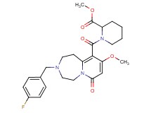 methyl 1-{[3-(4-fluorobenzyl)-9-methoxy-7-oxo-1,2,3,4,5,7-hexahydropyrido[1,2-d][1,4]diazepin-10-yl]carbonyl}-2-piperidinecarboxylate