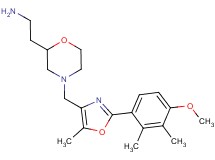 [2-(4-{[2-(4-methoxy-2,3-dimethylphenyl)-5-methyl-1,3-oxazol-4-yl]methyl}-2-morpholinyl)ethyl]amine dihydrochloride