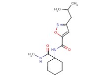 3-isobutyl-N-{1-[(methylamino)carbonyl]cyclohexyl}-5-isoxazolecarboxamide