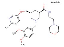 (3R,5S)-1-(3,4-dimethoxybenzyl)-5-{[(6-methyl-3-pyridinyl)oxy]methyl}-N-[2-(4-morpholinyl)ethyl]-3-piperidinecarboxamide