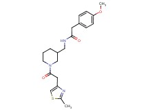 2-(4-methoxyphenyl)-N-({1-[(2-methyl-1,3-thiazol-4-yl)acetyl]-3-piperidinyl}methyl)acetamide