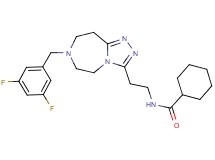 N-{2-[7-(3,5-difluorobenzyl)-6,7,8,9-tetrahydro-5H-[1,2,4]triazolo[4,3-d][1,4]diazepin-3-yl]ethyl}cyclohexanecarboxamide