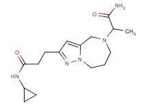 2-[2-[3-(cyclopropylamino)-3-oxopropyl]-7,8-dihydro-4H-pyrazolo[1,5-a][1,4]diazepin-5(6H)-yl]propanamide
