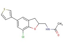 N-{[7-chloro-5-(3-thienyl)-2,3-dihydro-1-benzofuran-2-yl]methyl}acetamide