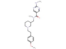 N-({1-[2-(4-methoxyphenyl)ethyl]piperidin-3-yl}methyl)-N-methyl-2-(methylamino)pyrimidine-5-carboxamide