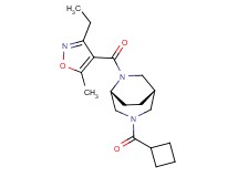 (1S*,5R*)-3-(cyclobutylcarbonyl)-6-[(3-ethyl-5-methylisoxazol-4-yl)carbonyl]-3,6-diazabicyclo[3.2.2]nonane
