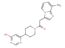 6-{1-[(8-methylimidazo[1,2-a]pyridin-3-yl)acetyl]piperidin-4-yl}pyrimidin-4-ol