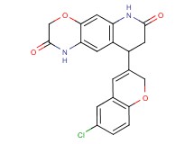 9-(6-chloro-2H-chromen-3-yl)-8,9-dihydro-1H-[1,4]oxazino[3,2-g]quinoline-2,7(3H,6H)-dione