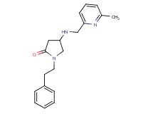 4-{[(6-methyl-2-pyridinyl)methyl]amino}-1-(2-phenylethyl)-2-pyrrolidinone