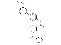 1-(cyclopentylcarbonyl)-N-(3'-methoxy-4-biphenylyl)-3-piperidinecarboxamide